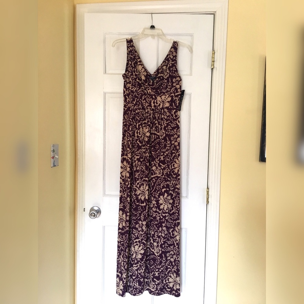 Chaps Printed Maxi Dress S